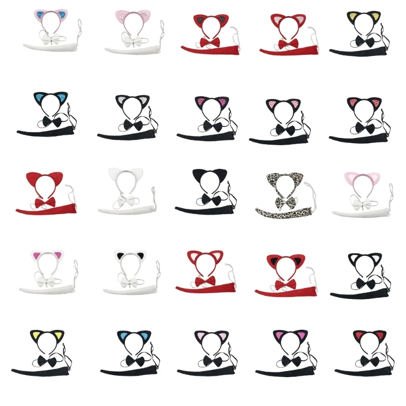 Kitten Ears Cat Hair Hoop Animal Ears Collar Set Cartoon Animal Headband Headdress Animal Tail
Kitten Ears Cat Hair Hoop Animal Ears Collar Set Cartoon Animal Headband Headdress Animal Tail