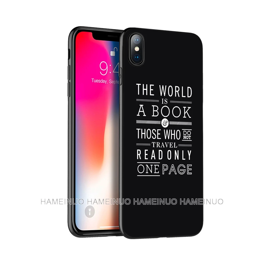 Black tpu case for iphone 5 5s SE 2020 6 6s 7 8 plus X 10 XR XS 11 pro MAX silicon cover case Travel in the world
Black tpu case for iphone 5 5s SE 2020 6 6s 7 8 plus X 10 XR XS 11 pro MAX silicon cover case Travel in the world
