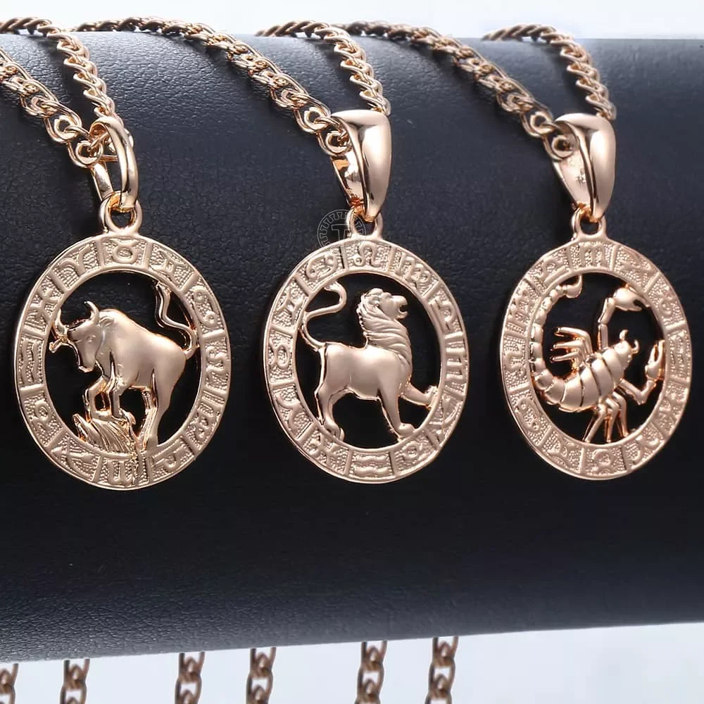 12 Zodiac Sign Constellations Pendants Necklaces For Women Men 585 Rose Gold Male Jewelry Fashion Birthday Gifts GPM16
12 Zodiac Sign Constellations Pendants Necklaces For Women Men 585 Rose Gold Male Jewelry Fashion Birthday Gifts GPM16