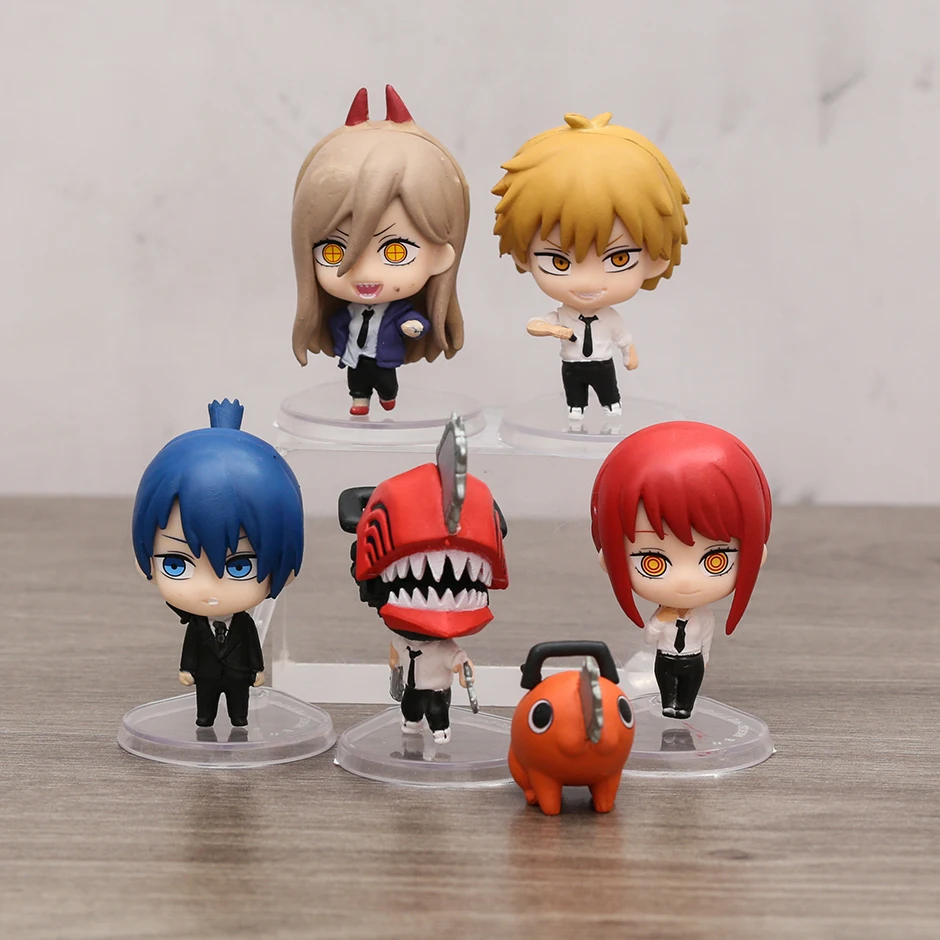 Chainsaw Man Denji Power Makima Pochita Aki Capsule Cute Toys Q Figurals Figurine Model Dolls All 6 Types Set 
Chainsaw Man Denji Power Makima Pochita Aki Capsule Cute Toys Q Figurals Figurine Model Dolls All 6 Types Set