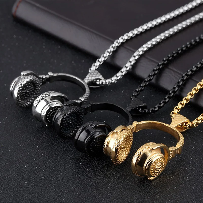 Punk Vintage Personality Music Rock Headset Pendant Necklace Hip-Pop Style DJ Headphone Necklaces Unisex Party Jewelry Gifts
Punk Vintage Personality Music Rock Headset Pendant Necklace Hip-Pop Style DJ Headphone Necklaces Unisex Party Jewelry Gifts