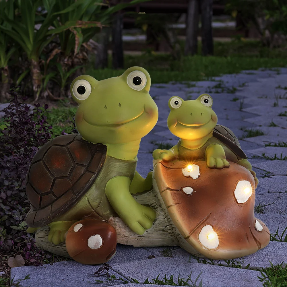 Resin Solar Led Lights Garden Animal Lamp Statue Cute Frog Face Turtles Figurines Sculpture 3 Led Lights Home Yard Garden Light
Resin Solar Led Lights Garden Animal Lamp Statue Cute Frog Face Turtles Figurines Sculpture 3 Led Lights Home Yard Garden Light
