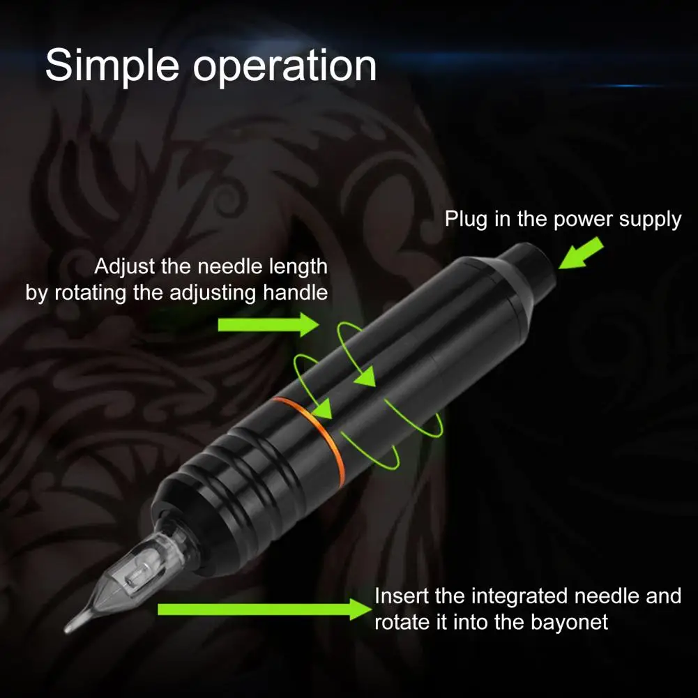 Aluminum Alloy Premium Tattoo Pen Cartridge Machine Ergonomic Handle Tattoo Embroidery Machine High Speed for Eyebrow
Aluminum Alloy Premium Tattoo Pen Cartridge Machine Ergonomic Handle Tattoo Embroidery Machine High Speed for Eyebrow