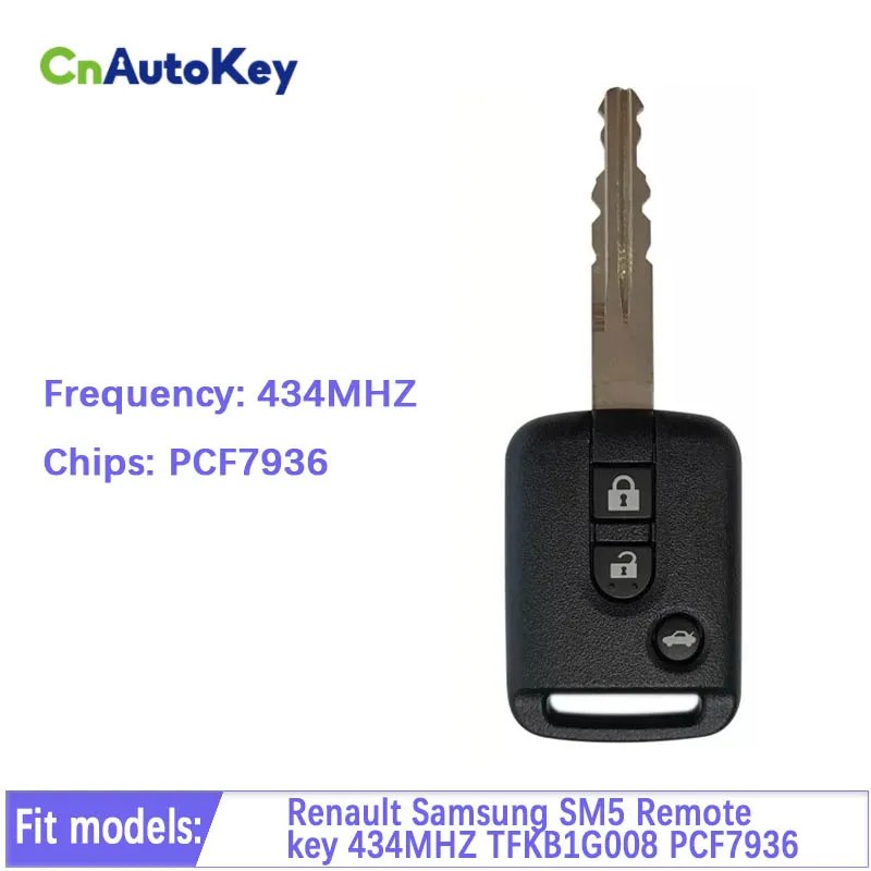 Оригинальный пульт дистанционного управления с 3 кнопками CN010067 для Renault Samsung SM5 с чипом TFKB1G008 PCF7936 и логотипом samsung 434 МГц
Оригинальный пульт дистанционного управления с 3 кнопками CN010067 для Renault Samsung SM5 с чипом TFKB1G008 PCF7936 и логотипом samsung 434 МГц