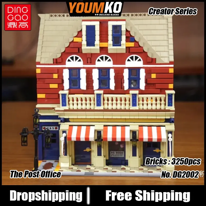 DG2002 Series The Post Office Building Blocks 3250pcs Bricks Education Model Sets For Toys Gift
DG2002 Series The Post Office Building Blocks 3250pcs Bricks Education Model Sets For Toys Gift