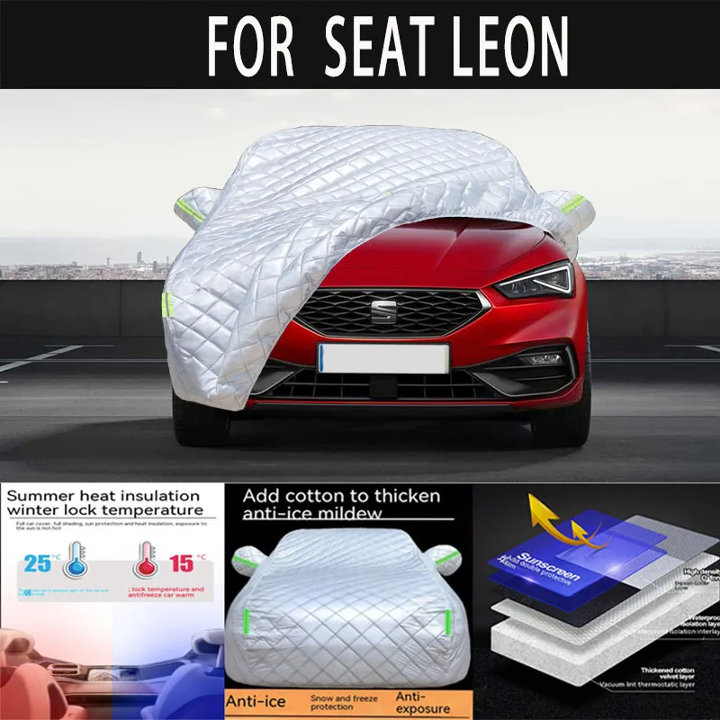 For SEAT LEON auto hail proof protective cover,snow cover,sunshade,waterproof anddustproof external car accessories
For SEAT LEON auto hail proof protective cover,snow cover,sunshade,waterproof anddustproof external car accessories