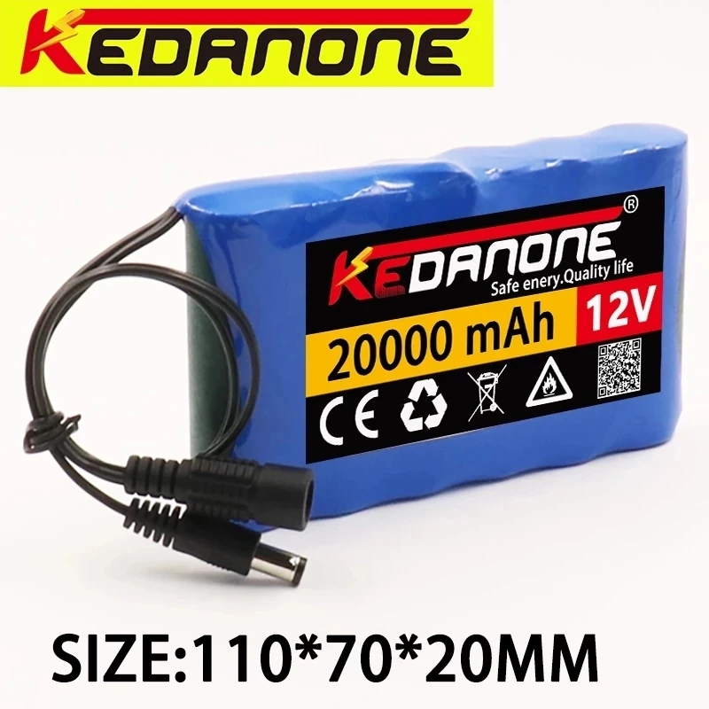 NEW Portable Super 12V 20000mah battery Rechargeable Lithium Ion battery pack capacity DC 12.6v 20Ah CCTV Cam Monitor + charger
NEW Portable Super 12V 20000mah battery Rechargeable Lithium Ion battery pack capacity DC 12.6v 20Ah CCTV Cam Monitor + charger