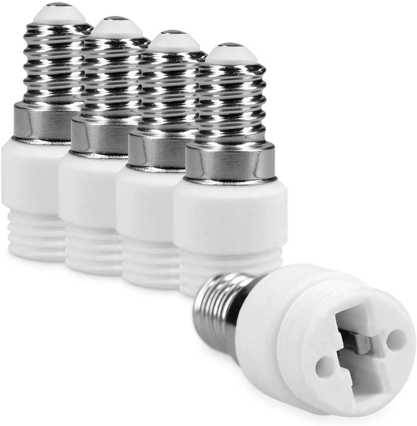 E14 TO G9 Conversion Socket Adapter High quality material fireproof material adapter Lamp holder 5pcs/lot
E14 TO G9 Conversion Socket Adapter High quality material fireproof material adapter Lamp holder 5pcs/lot