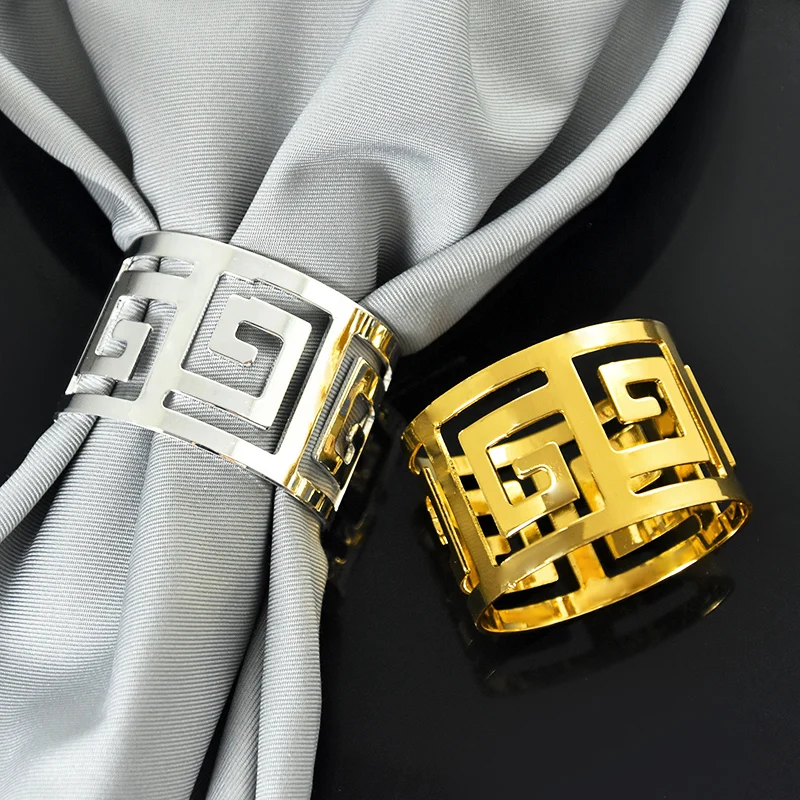 6pcs Gold Silver Napkin Ring Holders Birthday Party Table Decoration For Home Wedding Banquet Hotel Table Napkin Holders
6pcs Gold Silver Napkin Ring Holders Birthday Party Table Decoration For Home Wedding Banquet Hotel Table Napkin Holders