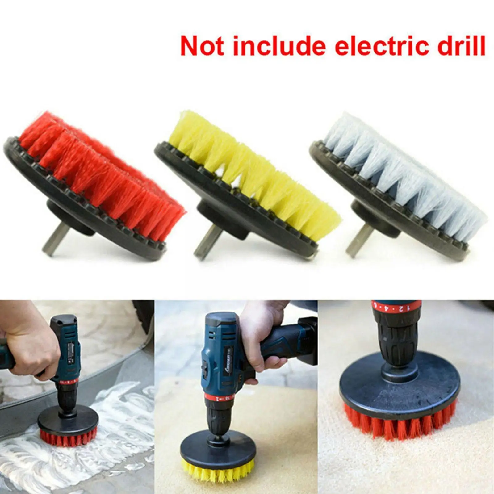 Electric Purifier Brush Drill Kit Plastic Round Brush Cleaning Brush For Glass Carpet Car Tires Nylon Brushes Angle Grinder N4b4
Electric Purifier Brush Drill Kit Plastic Round Brush Cleaning Brush For Glass Carpet Car Tires Nylon Brushes Angle Grinder N4b4