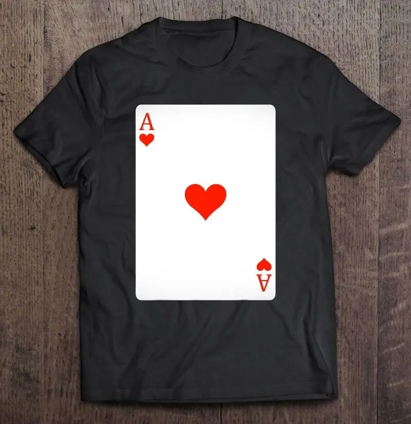 Футболка мужская хлопковая с круглым вырезом и принтом «игральные карты»
Футболка мужская хлопковая с круглым вырезом и принтом «игральные карты»