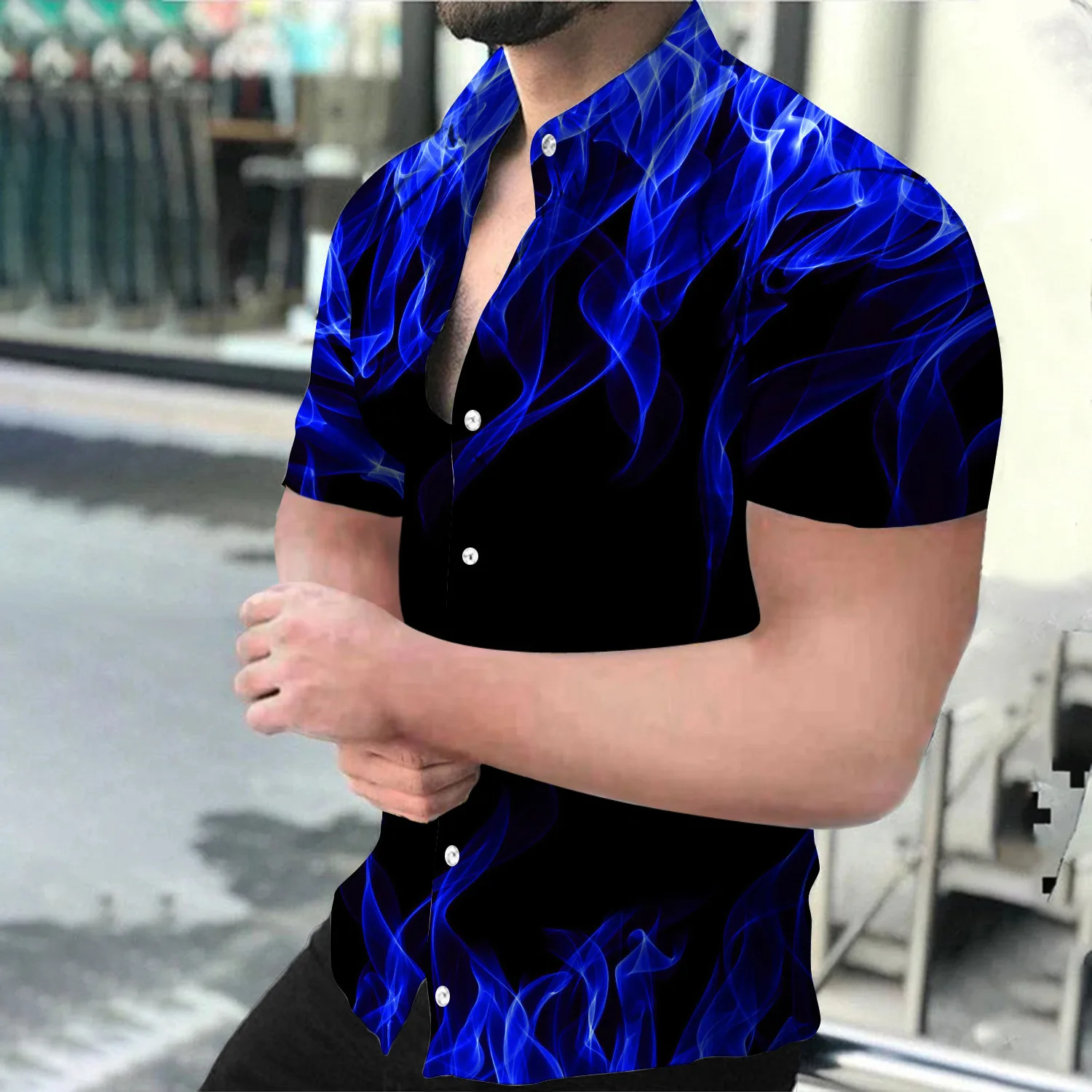 Men's Spring 3d Printed Flame Polo Short Sleeve Casual Shirt European And American Personality Men's Large Size Shirt Men
Men's Spring 3d Printed Flame Polo Short Sleeve Casual Shirt European And American Personality Men's Large Size Shirt Men
