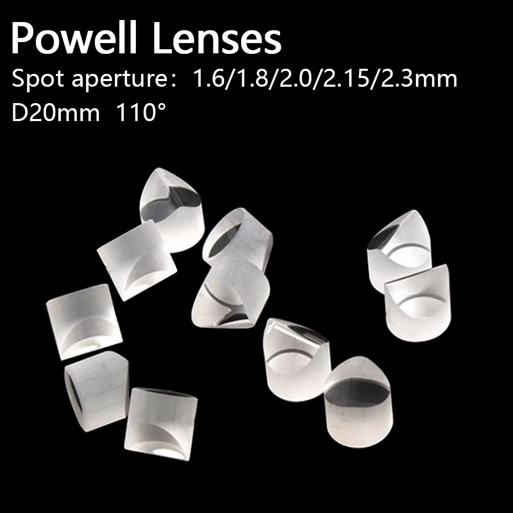Powell Lenses Laser lens D20x12mm Incident angle 110° Spot aperture 1.6/1.8/2.0/2.15/2.3mm measure 3D scanning location optics
Powell Lenses Laser lens D20x12mm Incident angle 110° Spot aperture 1.6/1.8/2.0/2.15/2.3mm measure 3D scanning location optics