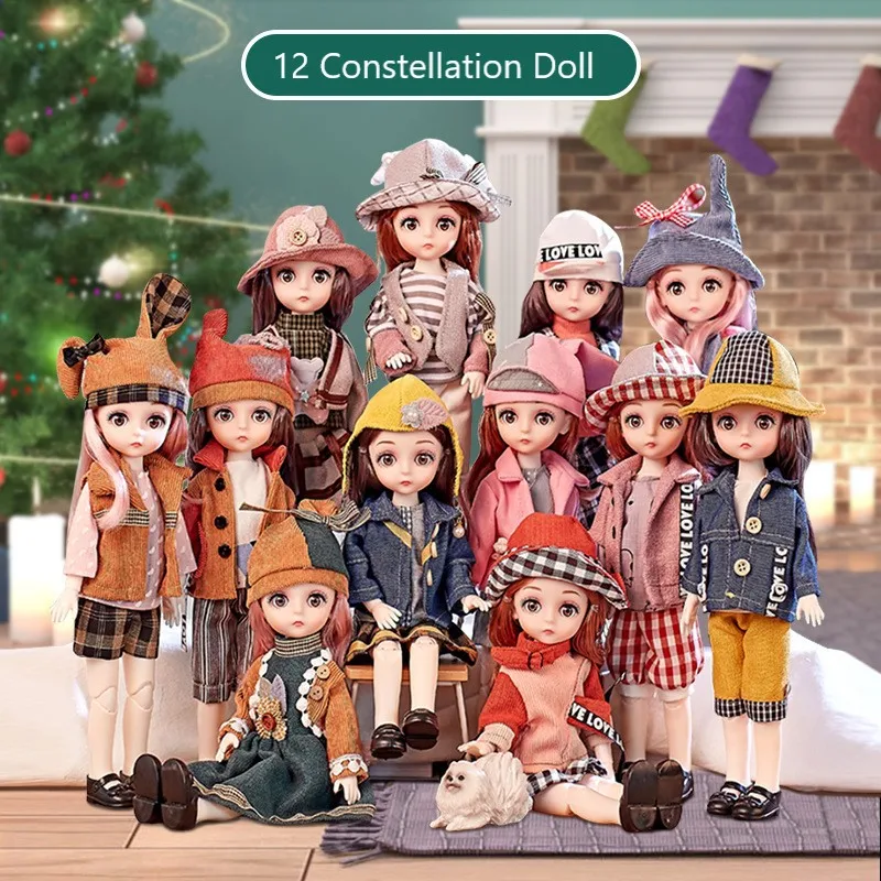 6/1 Princess Set BJD , 12 constellation doll, 13 joints movable, includes hats, clothes and shoes, girl gift toys
6/1 Princess Set BJD , 12 constellation doll, 13 joints movable, includes hats, clothes and shoes, girl gift toys
