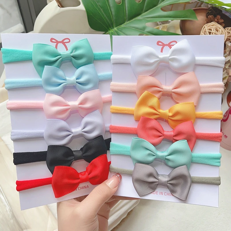 4/5/6Pcs/Set Solid Color Kids Headwear Elastic Hair Bands for Baby Cute Ribbon Bowknot Headband Infant Girls Hair Accessories
4/5/6Pcs/Set Solid Color Kids Headwear Elastic Hair Bands for Baby Cute Ribbon Bowknot Headband Infant Girls Hair Accessories
