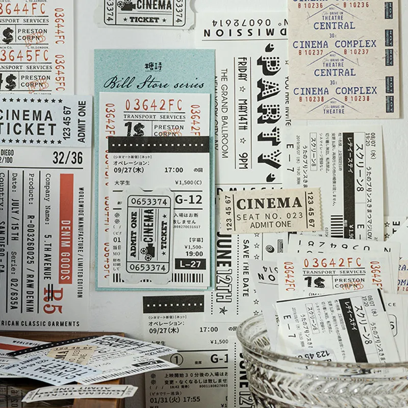 60 Pcs Vintage Bills Memo Pad Decorative Stationery Scrapbooking Diary Album Lable Retro Ticket Message Journal Material Paper
60 Pcs Vintage Bills Memo Pad Decorative Stationery Scrapbooking Diary Album Lable Retro Ticket Message Journal Material Paper