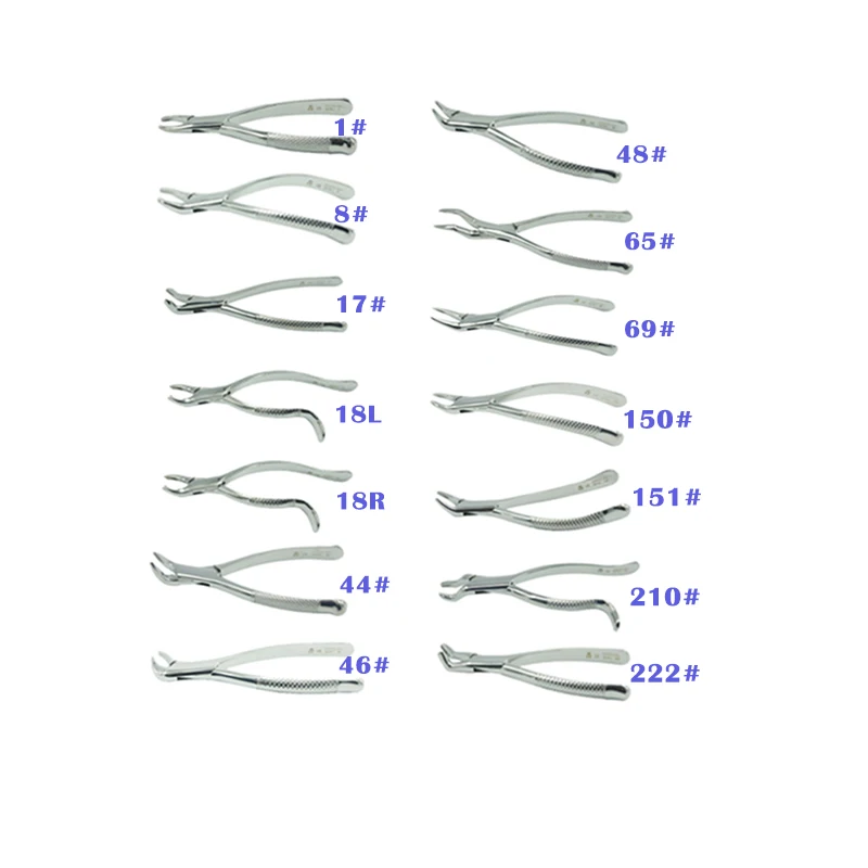 14pcs/set Dental equipment Surgical New Extraction Forceps Tooth Extraction Pliers Stainless Steel
14pcs/set Dental equipment Surgical New Extraction Forceps Tooth Extraction Pliers Stainless Steel