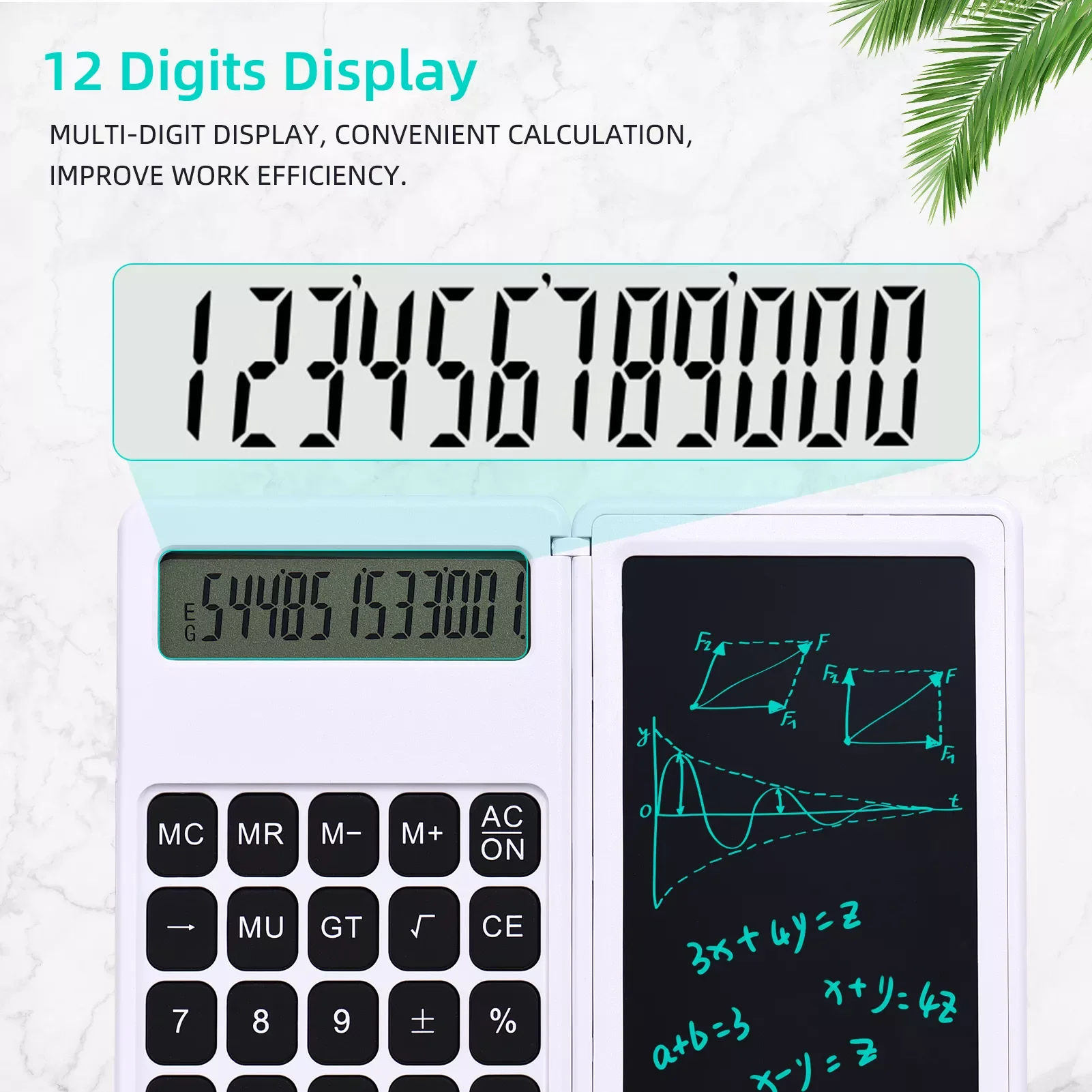 2023 Foldable Calculator & 6 Inch LCD Writing Tablet Digital Drawing Pad 12 Digits Display with Stylus Pen Erase Button Lock
2023 Foldable Calculator & 6 Inch LCD Writing Tablet Digital Drawing Pad 12 Digits Display with Stylus Pen Erase Button Lock