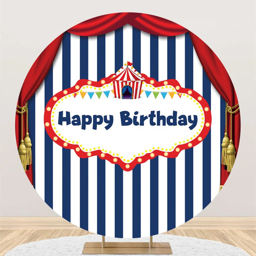 Circus Style Stripe Red Curtain Circle Elastic Backdrop Children Birthday Baby Shower Custom Cake Photo Round Background Poster
Circus Style Stripe Red Curtain Circle Elastic Backdrop Children Birthday Baby Shower Custom Cake Photo Round Background Poster