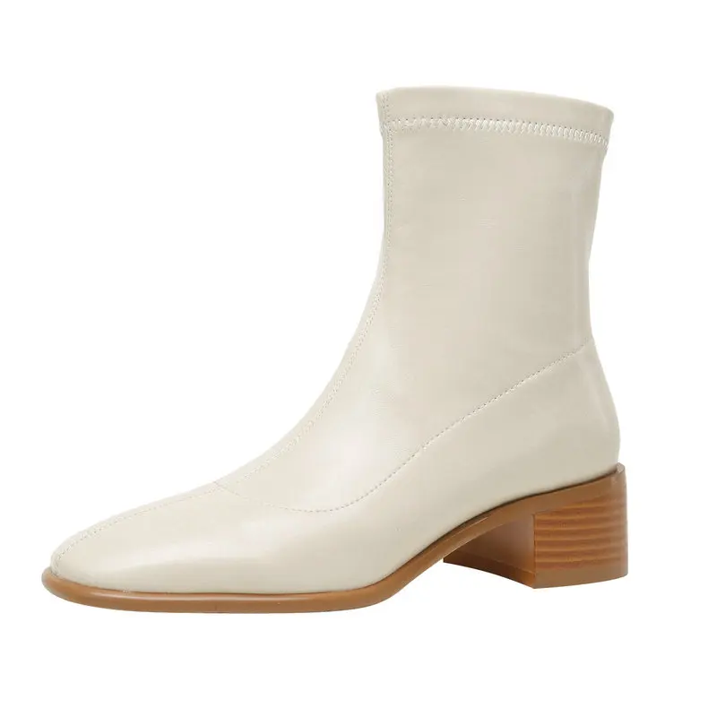 Women Ankle Boots Autumn Winter Elegant Mature Concise Office Ladies Dress Med Heels Genuine Leather Shoes Woman Size 42
Women Ankle Boots Autumn Winter Elegant Mature Concise Office Ladies Dress Med Heels Genuine Leather Shoes Woman Size 42