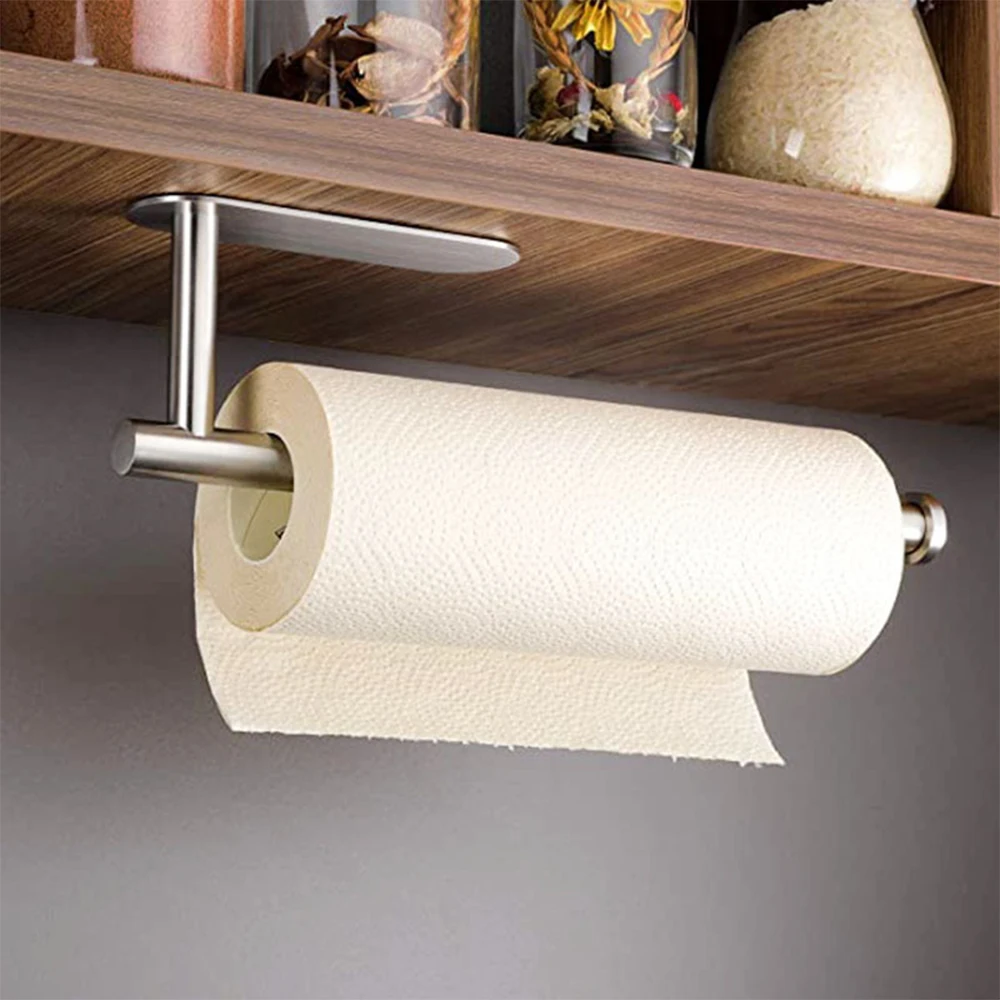 Kitchen Roll Holder No Drilling Kitchen Paper Holder Self-Adhesive Paper Roll Holder Cabinet Stainless Steel Tissue Roll Shelf
Kitchen Roll Holder No Drilling Kitchen Paper Holder Self-Adhesive Paper Roll Holder Cabinet Stainless Steel Tissue Roll Shelf