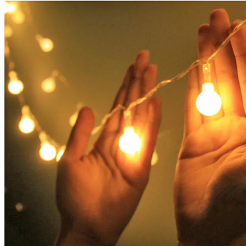 3M 6M 10M Fairy Garland LED Ball String Lights Waterproof for Christmas Tree deco Wedding Home Indoor Decoration Battery Powered
3M 6M 10M Fairy Garland LED Ball String Lights Waterproof for Christmas Tree deco Wedding Home Indoor Decoration Battery Powered