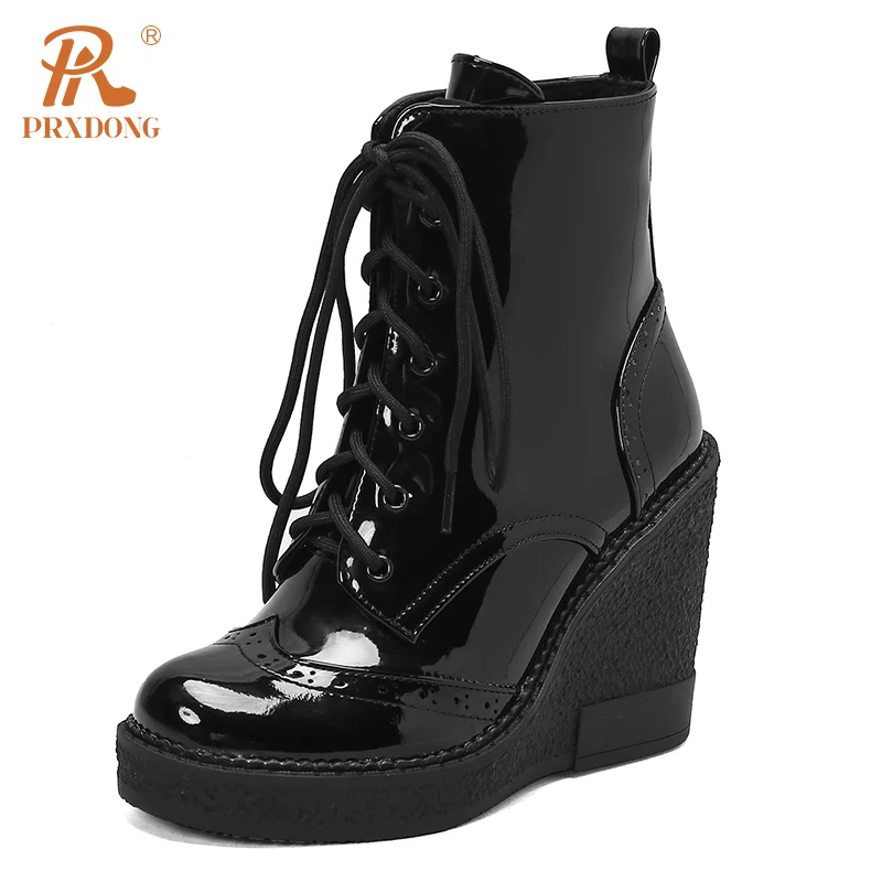 Женские ботильоны на танкетке PRXDONG, Черные ботильоны в стиле панк на платформе и высоком каблуке, со шнуровкой, Осень-зима 2023
Женские ботильоны на танкетке PRXDONG, Черные ботильоны в стиле панк на платформе и высоком каблуке, со шнуровкой, Осень-зима 2023