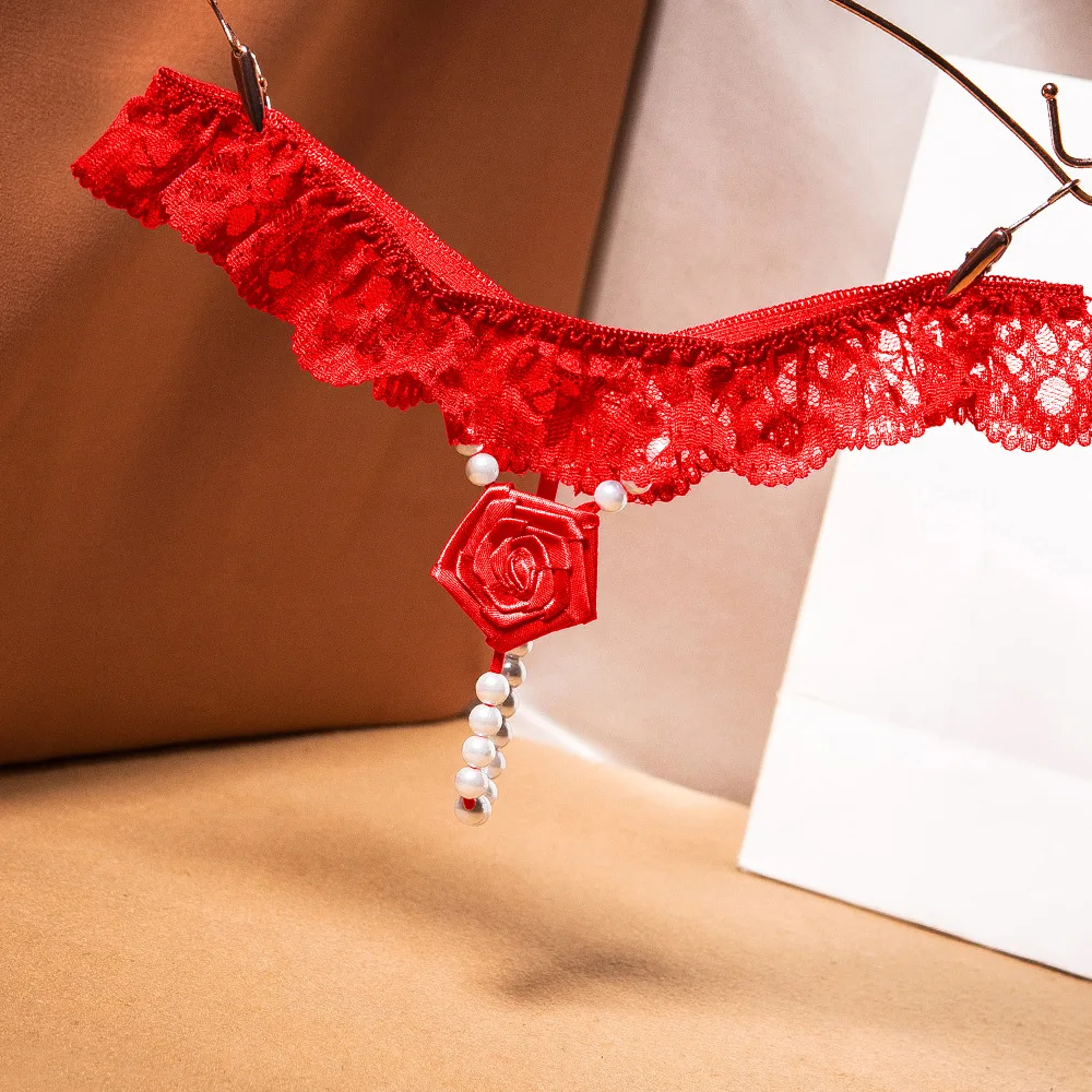 Sexy Lingerie Lace Panties Hollow Pearl Jacquard Open File Panties Low Waist Elastic Temptation One Rope Flower Crotchless Thong
Sexy Lingerie Lace Panties Hollow Pearl Jacquard Open File Panties Low Waist Elastic Temptation One Rope Flower Crotchless Thong