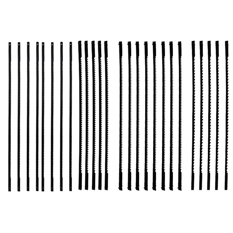 26 Pieces Scroll Saw Blades 10/15/18/24 Teeth 127 Mm Replacement Scroll Saw Blades For Sawing Plank Wood Plastic Foam
26 Pieces Scroll Saw Blades 10/15/18/24 Teeth 127 Mm Replacement Scroll Saw Blades For Sawing Plank Wood Plastic Foam