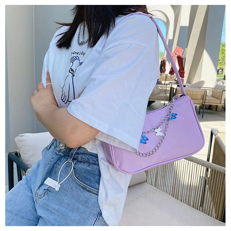 2022 Trend Armpit Bag Candy Color Butterfly Chain Bag Female Shoulder Bag Ladies Shopper New Luxury Designer Women Handbag
2022 Trend Armpit Bag Candy Color Butterfly Chain Bag Female Shoulder Bag Ladies Shopper New Luxury Designer Women Handbag