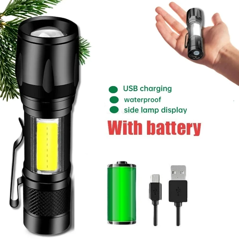 LED Rechargeable KeyChain Flashlight Portable USB Charging Flashlight High Power Bank Camping Waterproof Long Range Lantern
LED Rechargeable KeyChain Flashlight Portable USB Charging Flashlight High Power Bank Camping Waterproof Long Range Lantern