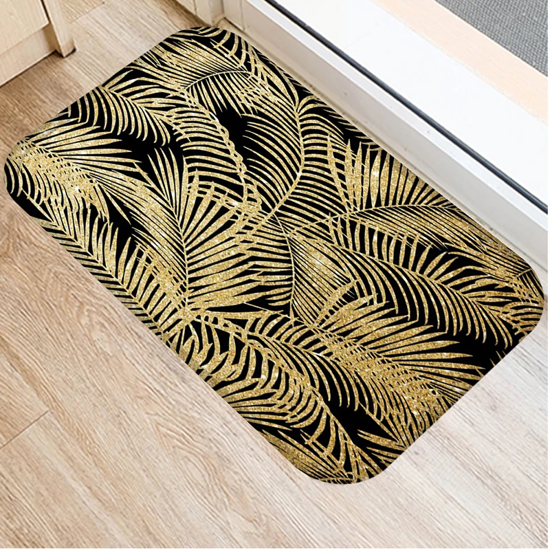 Golden Leaf Printed Kitchen Bath Entrance Doormat Coral Velvet Carpet Door Mat For Floor Indoor Soft Anti-Slip Rug Home Decor 
Golden Leaf Printed Kitchen Bath Entrance Doormat Coral Velvet Carpet Door Mat For Floor Indoor Soft Anti-Slip Rug Home Decor