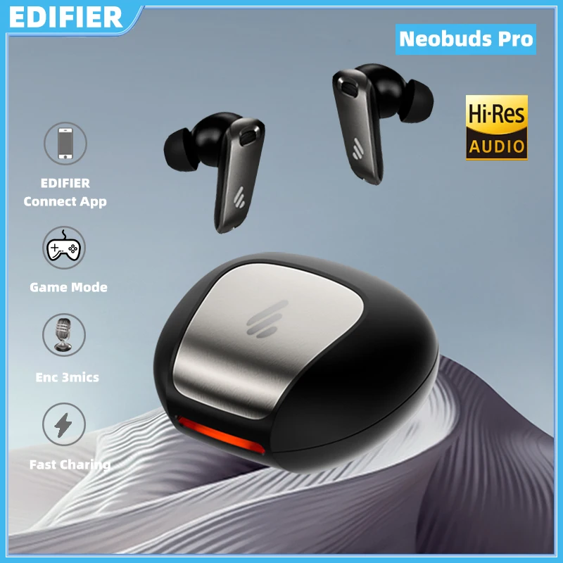 EDIFIER Neobuds Pro Hybrid ANC Сертифицированный высоким разрешением с LDAC LHDC HD аудио кодеком