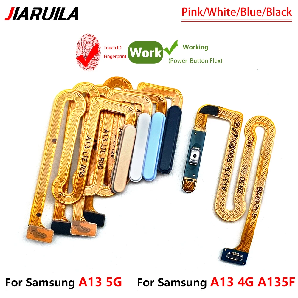 

Для Samsung Galaxy A13 4G / A13 5G оригинальный датчик отпечатков пальцев Кнопка возврата домой меню с сенсорным ID гибкий ленточный кабель