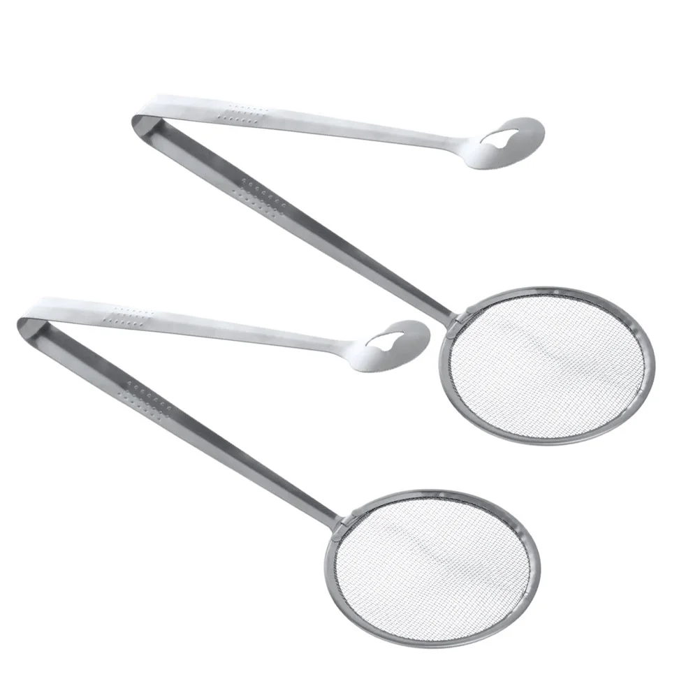 

Tongs Oil Frying Clip Strainer Fried Colander Skimmer Kitchen Filter Tong Cooking Mesh Spoon Steel Stainless Scoop Salad Bbq Fry