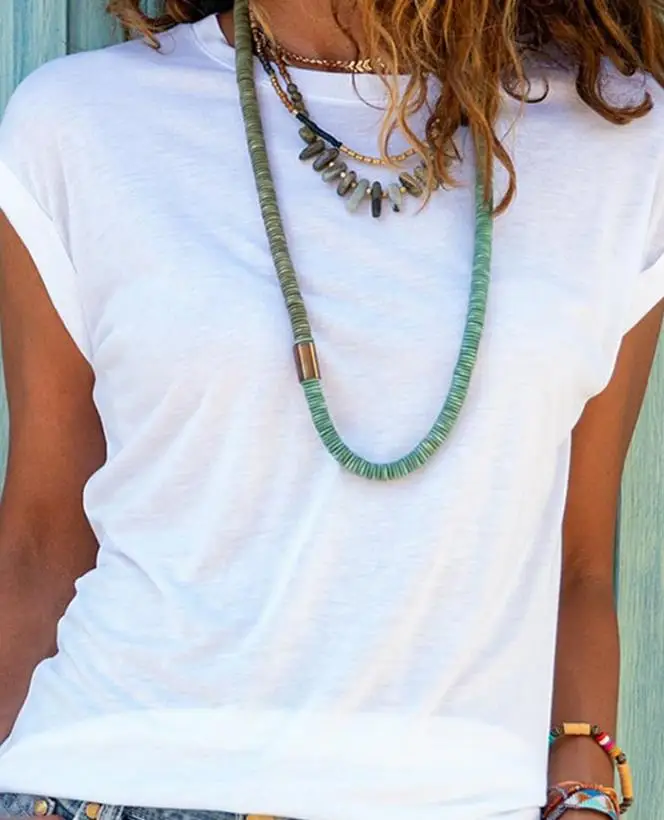 Fashion Woman Blouse 2023 Summer New Casual Fashion Round Neck Solid Cap Sleeve Round Neck T-Shirt Basic Versatile Everyday
Fashion Woman Blouse 2023 Summer New Casual Fashion Round Neck Solid Cap Sleeve Round Neck T-Shirt Basic Versatile Everyday