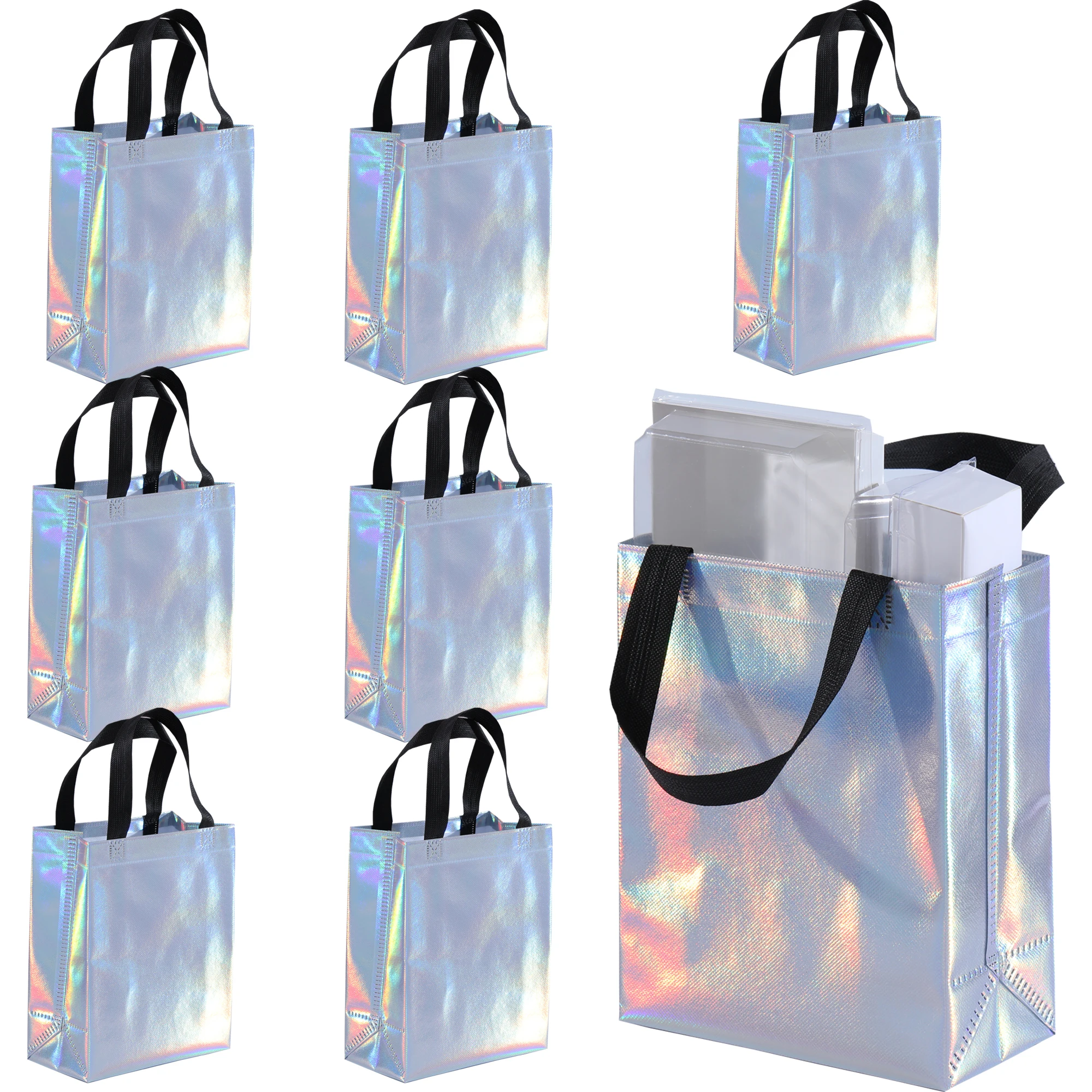 5 Piece Glossy Reusable Grocery Shopping Bag Tote Bag with Handle Gift Bag Christmas Gift Bag Bulk Party Birthday
5 Piece Glossy Reusable Grocery Shopping Bag Tote Bag with Handle Gift Bag Christmas Gift Bag Bulk Party Birthday