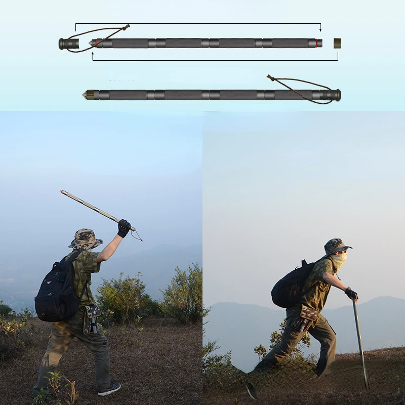 Dropshiping Walking stick Outdoor Defense Tactical Stick Alpenstock Hiking Camping Equipment Multifunctional Sticks
Dropshiping Walking stick Outdoor Defense Tactical Stick Alpenstock Hiking Camping Equipment Multifunctional Sticks