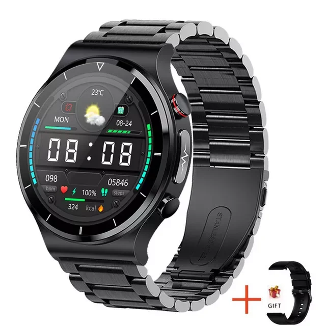 Thermometer Smart Watch 360*360 HD Full Touch Screen ECG Heart Rate Monitor Blood Oxygen Sports Smartwatch Weather Forecast
Thermometer Smart Watch 360*360 HD Full Touch Screen ECG Heart Rate Monitor Blood Oxygen Sports Smartwatch Weather Forecast
