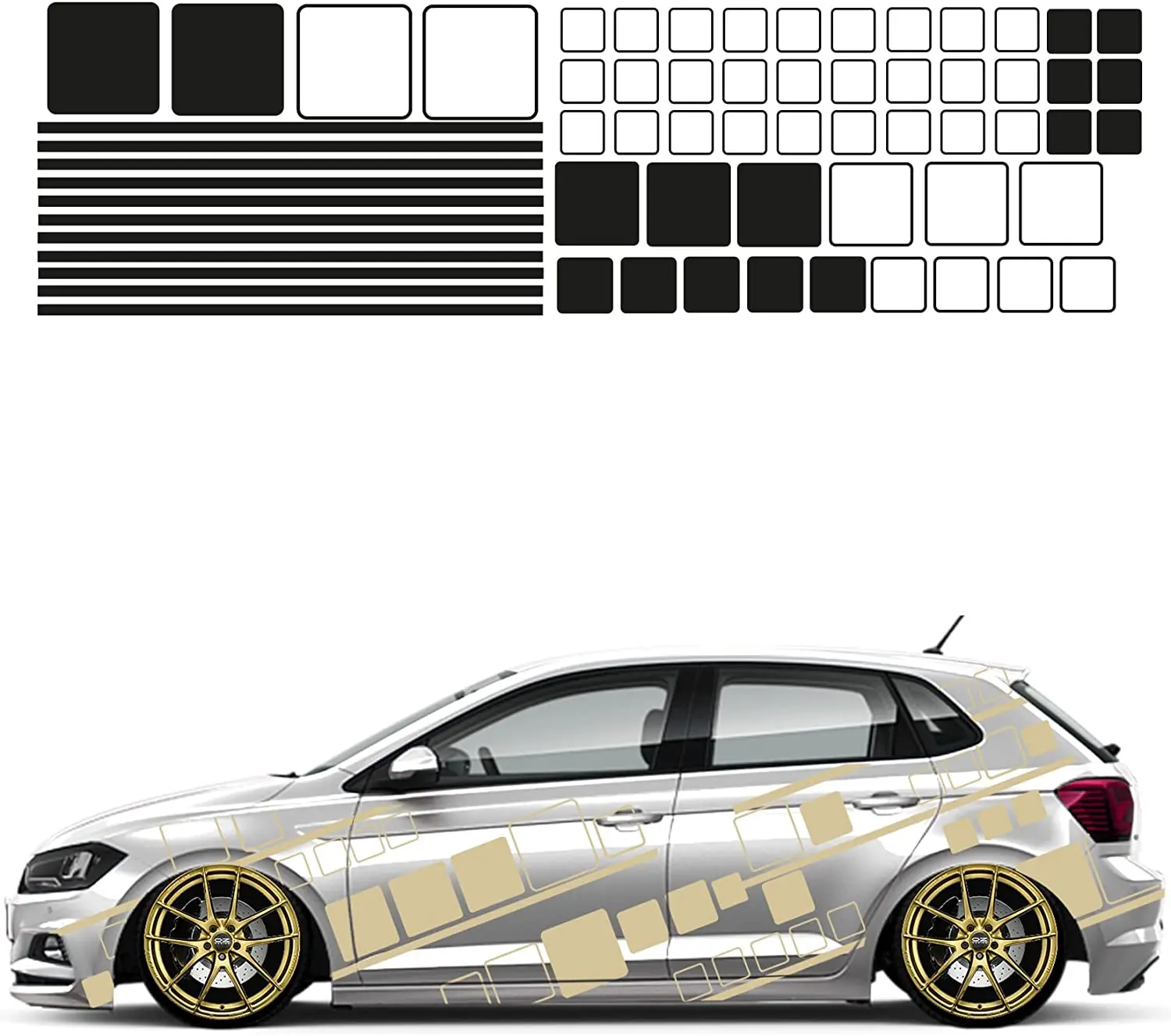 1A Style Sticker Auto Aufkleber Set 63 Teilig Autodekor KFZ Seitenaufkleber Tuningset Camper Wohnwagen Premiumfolie (Matt-Beige)
1A Style Sticker Auto Aufkleber Set 63 Teilig Autodekor KFZ Seitenaufkleber Tuningset Camper Wohnwagen Premiumfolie (Matt-Beige)