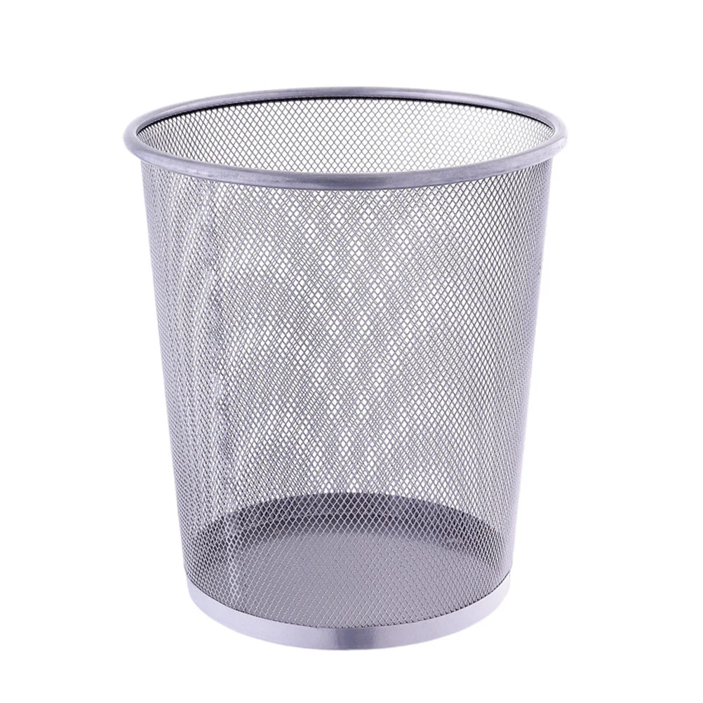 Trash Can Garbage Bin Waste Cans Container Round Bucket Kitchen Basket Storage Office Mesh Recycling Metallarge Bedroom 
Trash Can Garbage Bin Waste Cans Container Round Bucket Kitchen Basket Storage Office Mesh Recycling Metallarge Bedroom