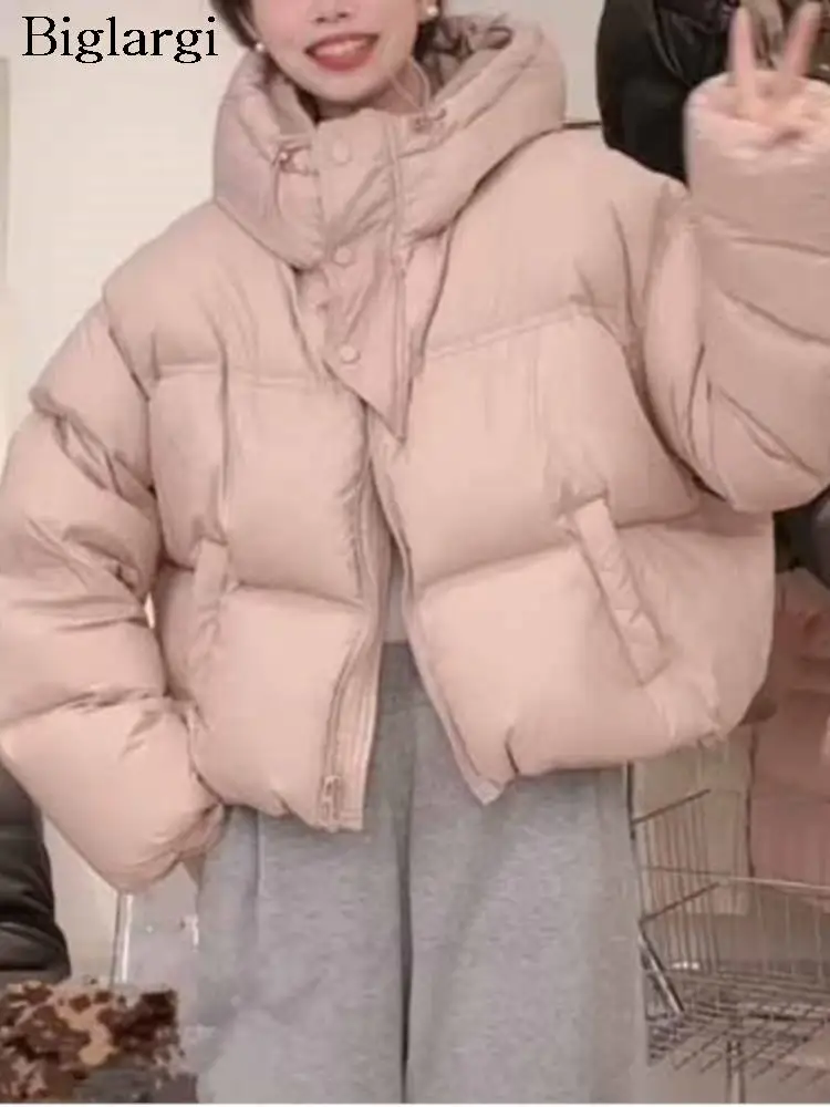 Winter Hooded Padded Cotton Coat Women Korean Modis New Casual Loose Ladies Cropped Jackets Long Sleeve Woman Jackets Coats 2023
Winter Hooded Padded Cotton Coat Women Korean Modis New Casual Loose Ladies Cropped Jackets Long Sleeve Woman Jackets Coats 2023