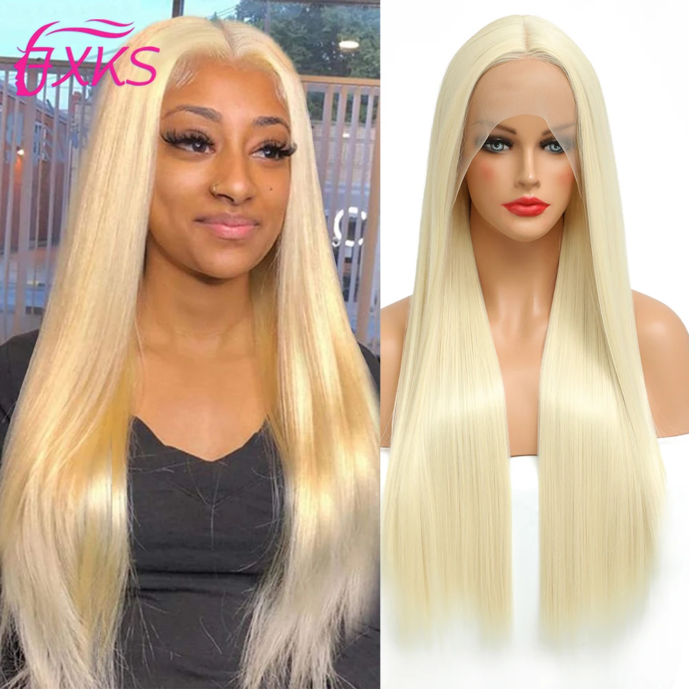 Gold Highlight Long Straight Synthetic Lace Front Wigs 13X1cm Lace Frontal Heat Resistant Fiber Hair Wigs For Women 26Inch FXKS
Gold Highlight Long Straight Synthetic Lace Front Wigs 13X1cm Lace Frontal Heat Resistant Fiber Hair Wigs For Women 26Inch FXKS