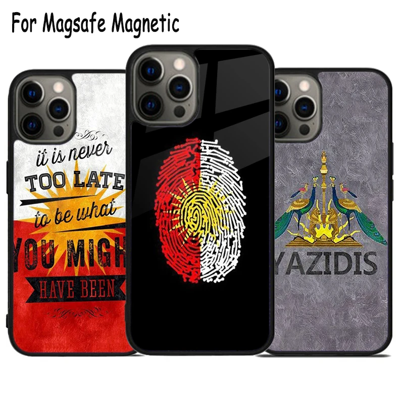 Чехол для телефона Yezidi Sun Magsafe магнитный бампер iPhone 15 16 14 13 11 12 Pro Max Plus с