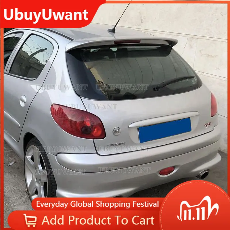 Car Styling ABS Plastic Unpainted Primer Rear Trunk Boot Wing Roof Lip Spoiler For Peugeot 206 207 Spoiler 2008-2013
Car Styling ABS Plastic Unpainted Primer Rear Trunk Boot Wing Roof Lip Spoiler For Peugeot 206 207 Spoiler 2008-2013