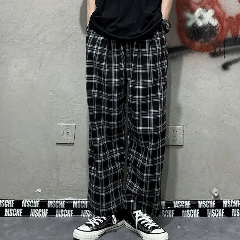2022 New Black Women Plaid Pants Casual Oversize Wide Leg Trouser Retro Teen Y2K Harajuku Plus Size Hip-hop All-match Streetwear
2022 New Black Women Plaid Pants Casual Oversize Wide Leg Trouser Retro Teen Y2K Harajuku Plus Size Hip-hop All-match Streetwear