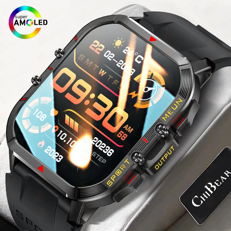 Men Smart Watch Military Healthy Monitor AI Voice Bluetooth Call Fitness Waterproof Sports Smartwatch for IOS Android Phone 2023
Men Smart Watch Military Healthy Monitor AI Voice Bluetooth Call Fitness Waterproof Sports Smartwatch for IOS Android Phone 2023