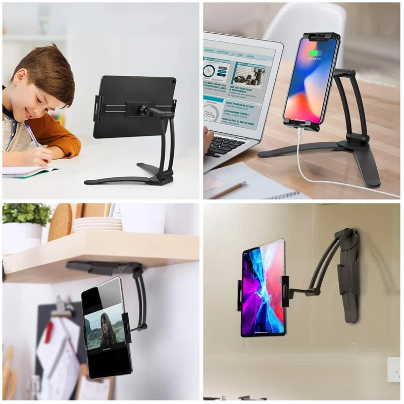 Kitchen Desktop Phone Tablet Holder Stand Flodable Adjustable Aluminum Alloy 5-13 Inch Tablet Phone Desktop Mount For IPad Pro
Kitchen Desktop Phone Tablet Holder Stand Flodable Adjustable Aluminum Alloy 5-13 Inch Tablet Phone Desktop Mount For IPad Pro