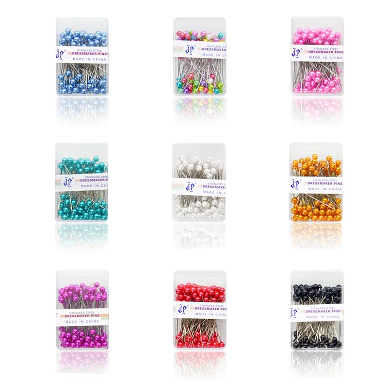 100Pcs/Box Colorful Round Pearl Head Needles Stitch Straight Push Sewing Crafts Pins For Dressmaking DIY Sewing Tool Positioning
100Pcs/Box Colorful Round Pearl Head Needles Stitch Straight Push Sewing Crafts Pins For Dressmaking DIY Sewing Tool Positioning