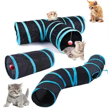 고양이 터널 애완 동물 용품, 고양이 S T 패스 놀이 터널, 접이식 고양이 터널, 고양이 장난감, 통기성 드릴 배럴, 실내 시끄러운 종이